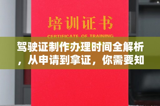 顺庆驾驶证制作办理时间全解析，从申请到拿证，你需要知道的一切