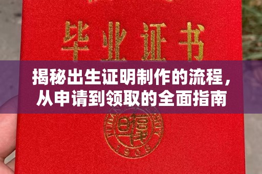 顺庆揭秘出生证明制作的流程，从申请到领取的全面指南